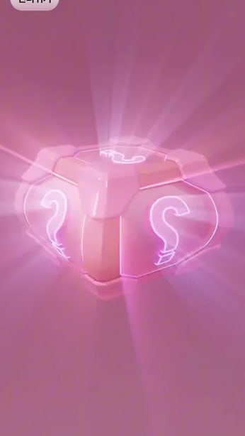 초콜릿박스 박스 개봉 연출 화면