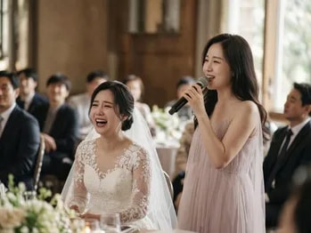 친구 결혼식 축가, 이름이 불리는 노래를 듣는 순간