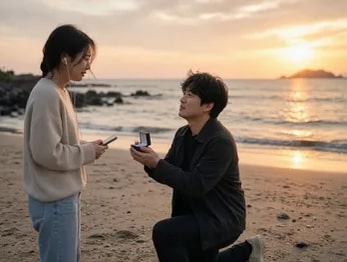 프러포즈, 이름이 불리는 노래를 듣는 순간