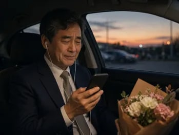 아빠 정년퇴직, 이름이 불리는 노래를 듣는 순간