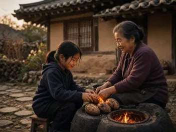 팔순 잔치 순서, 이름이 불리는 노래를 함께 듣는 장면