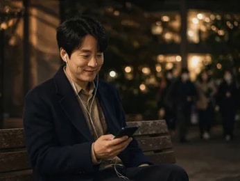 남편에게 결혼기념일, 노래를 함께 나누는 장면
